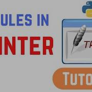 Tkinter Tutorial For Beginners Modules In Tkinter