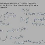 Sound Sound Intensity Level 2 Example 1
