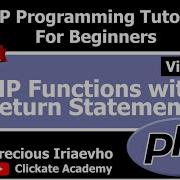 037 PHP Functions With Return Statement PHP Tutorial For Beginners Full Course
