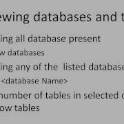 SQL Query To Get List Of All Database In System And Accessing One Of Them