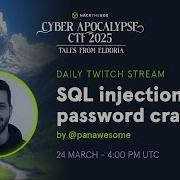 Cyber Apocalypse Day 4 SQL Injection And Password Cracking By Panawesome