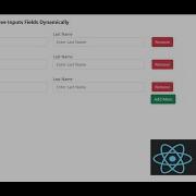 ReactJS Add Remove Inputs Fields Dynamically