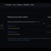 GitHub Replacing Expired Personal Access Token