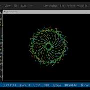 Python Turtle Graphics 28 Cool Shape Drawing Python Turtle Coding Video Learnonpy