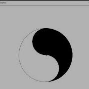 Make A Yin Yang Logo With Python Programming Under Turtle Library By MR ProgHammer