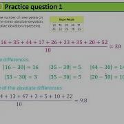Mean Absolute Deviation MAD