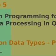 Python Programming For GIS Data Processing In QGIS Python Data Types Part 1