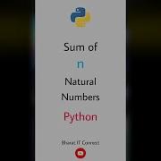 How To Find Sum Of N Natural Numbers In Python Bharat IT Connect