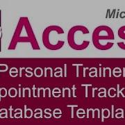 Microsoft Access Personal Trainer Appointment Tracking Database Template