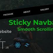 React Js Sticky Navbar With Smooth Scrolling Effect Next Js Travel Guide Website Geekboots