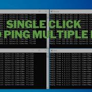 Single Click To Ping Multiple IP Address Or Domain