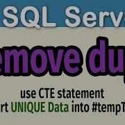 How To Remove Dups Rows From A Table In SQL Server Using A CTE Statement