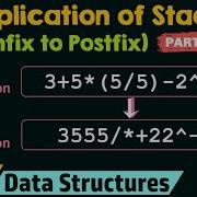 Application Of Stacks Infix To Postfix Part 3