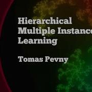Hierarchical Multiple Instance Learning Tomas Pevny JuliaCon 2021