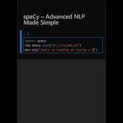 SpaCy Advanced NLP Made Simple