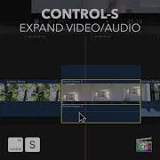 Final Cut Pro Shortcut Control S Expand Video Audio