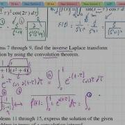 Math 55 Section 6 6 The Convolution Integral