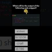 What Is The Output Of Snippet Day 6 Coding Javascript Quiz