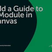 Add A Guide To A Canvas Module Part 1