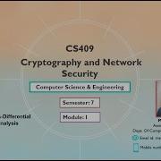 CS 409 CNS Module 1 Differential And Linear Cryptanalysis