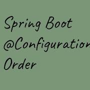 Spring Boot Configuration