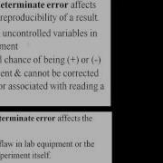 Reference Random Versus Systematic Error