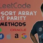 LeetCode 905 Sort Array By Parity Arrays Card