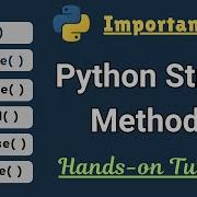 Important Python String Methods Title Capitalize CaseFold SwapCase Upper Lower Python