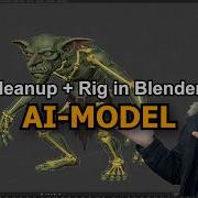 Исправление сетки и риггинга 3D моделей с использованием ИИ в Blender