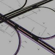 Cloverleaf Interchange 3D Traffic Simulation In Synchro