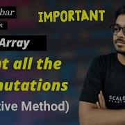 Print All The Permutations Of The Given Array Iterative Method Love Babbar DSA Sheet Amazon