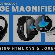 Image Magnifier On Mouse Hover Using Magnify JS Glass Lens Zoom Style CSS HTML JQuery