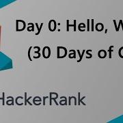 HackerRank Day 0 Hello World Java Solution