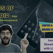 Basics Of Android Chapter 4 L1 Showing A Simple List Of Items With ListView