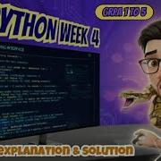 Python Week 4 GRPA 1 To 5 IIT Madras BS Degree Detailed Explanation Solutions