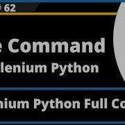 Title Command In Selenium Python Session 62