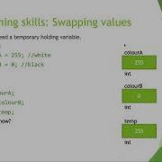 COMP1010 Swapping Variables