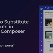 How To Substitute Elements In Visual Composer
