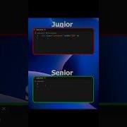 Junior Vs Senior Noob Vs Pro Developer Webdevelopment Programming Html Html5 Coding Css Cs
