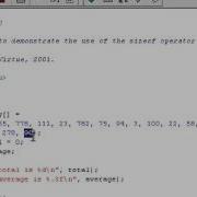 0804 C Programming Sizeof Operator