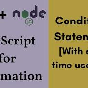 JavaScript And Node Js For Testers Conditional Statements With Real Time Example