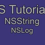 IOS Tutorial Part 6 NSString NSLog