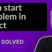 Npm Start Error In React SOLVED