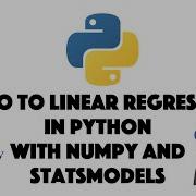 Introduction To Linear Regression In Python With Numpy And Statsmodels