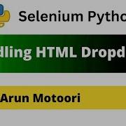 Handling HTML Dropdown Using Selenium Python Selenium Python