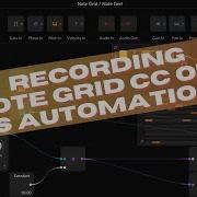 Recording Bitwig Note Grid CC Out For Use As Automation