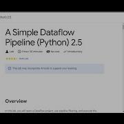A Simple Dataflow Pipeline Python 2 5 Lab Solution Qwiklabs Arcade 2024