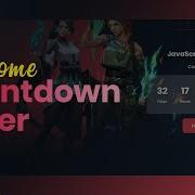 Countdown Timer Featured Coming Soon Page With HTML CSS JavaScript