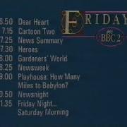 Thursday 25th February 1982 BBC2 Call My Bluff 40 Minutes Evening Trailer Inc Playhouse