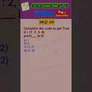 Python MCQ 110 Dict Test Your Skills Python Pythonprogramming Pythoninterview Shorts Trending
